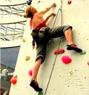 indoor wall climbing